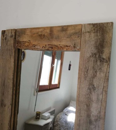 Old wood xl mirror
